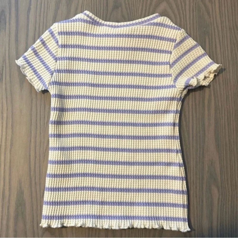 ZARA TODDLER GIRL STRIPED KNIT T-SHIRT AND SHORTS NWOT